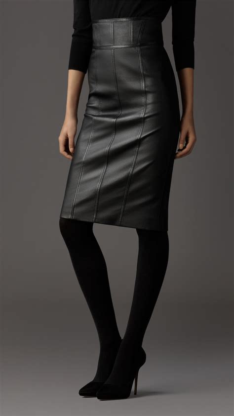 Burberry Leather Skirts 